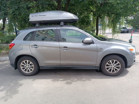 Автомобильный бокс Terra Drive 440 серый матовый, двухсторонний - фото 4