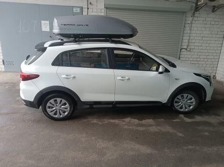 Автомобильный бокс Terra Drive 440 серый матовый, двухсторонний - фото 64