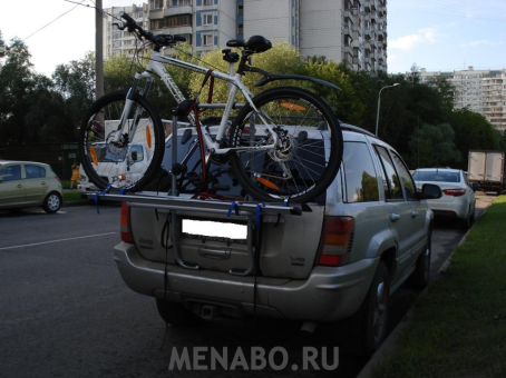 Велосипедное крепление на заднюю дверь автомобиля Menabo Steel Bike 3 - фото 5