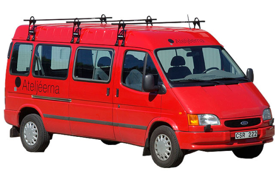 Багажник Amos BUS для мікроавтобусів із водостоками  (2 дуги) - фото 2