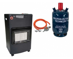 Газовый обогреватель Duraterm DR 2020 4200 кВт + редуктор + баллон butan propan 11кг/27л