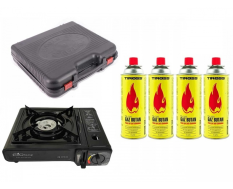 Газовая металлокерамическая плита Elico Camp + 4 картриджа