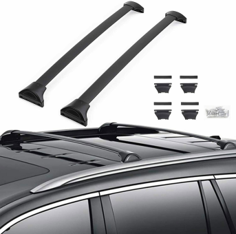 Багажник на інтегровані рейлінги Honda Pilot 2016&rarr; Original OEM Black - фото 5