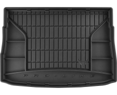 Резиновый коврик в багажник Frogum Pro-Line для Volkswagen Golf (mkVIII) 2019→ (хетчбек)(верхний уровень)(с запаской)(с боковыми нишами)(багажник)