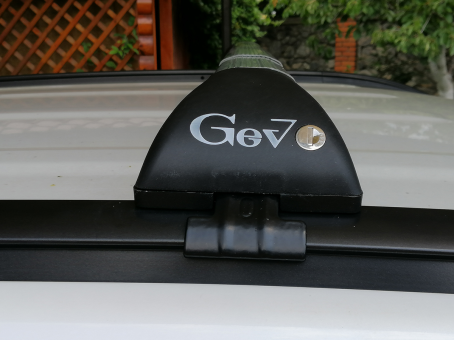 Базовый багажник на интегрированные рейлинги Gev Geo silver - фото 26