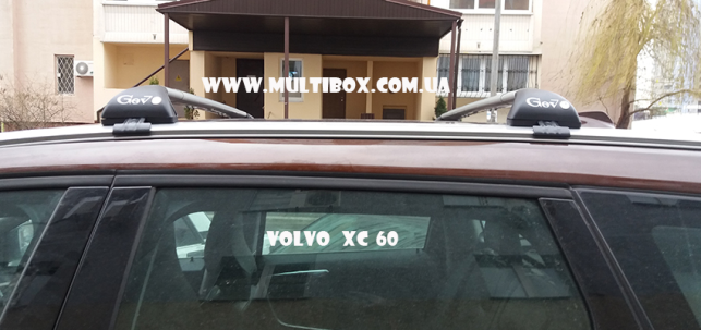 Базовий багажник на вбудовані рейлінги Gev Geo silver - фото 16