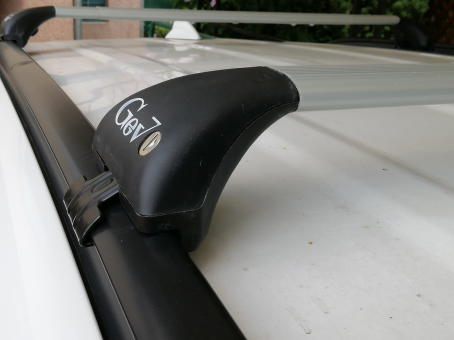 Базовий багажник на вбудовані рейлінги Gev Geo silver - фото 26