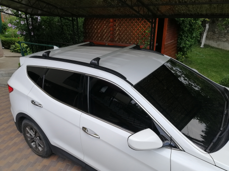 Базовий багажник на вбудовані рейлінги Gev Geo silver - фото 19