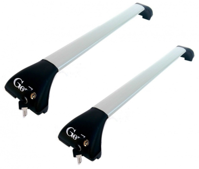 Базовий багажник на вбудовані рейлінги Gev Geo silver - фото 1