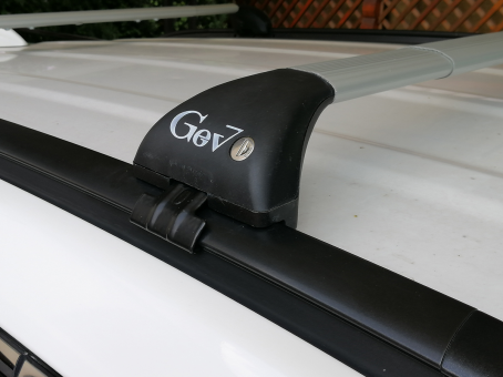 Базовый багажник на интегрированные рейлинги Gev Geo black - фото 24