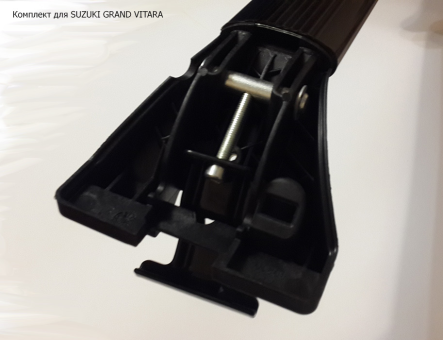 Базовый багажник на интегрированные рейлинги Gev Geo black - фото 13