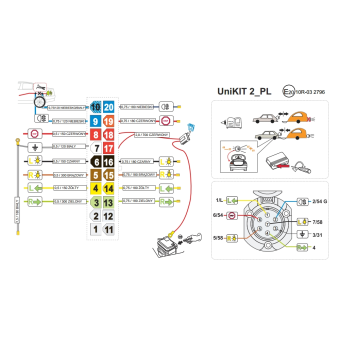 Электрокомплект с модулем для фаркопа Unikit1L - фото 3