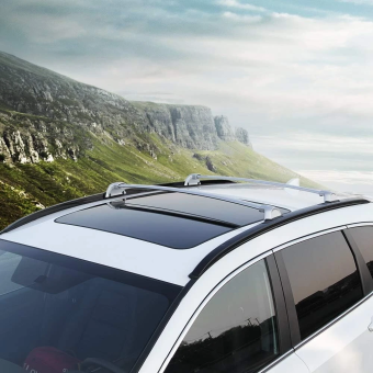 Багажник на интегрированные рейлинги Honda CRV 2017-2022 Original OEM Silver - фото 9