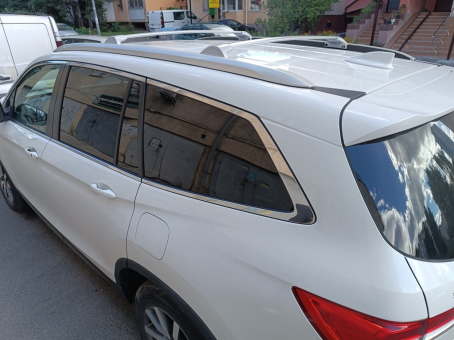 Багажник на інтегровані рейлінги Honda Pilot 2016&rarr; Original OEM Silver - фото 3