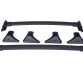 Багажник на интегрированные рейлинги Original OEM Lexus RX350 2016&rarr; Black - фото 1