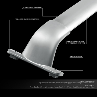Багажник для Infiniti QX60 (mkI) 2013-2020 Original OEM Silver - фото 6