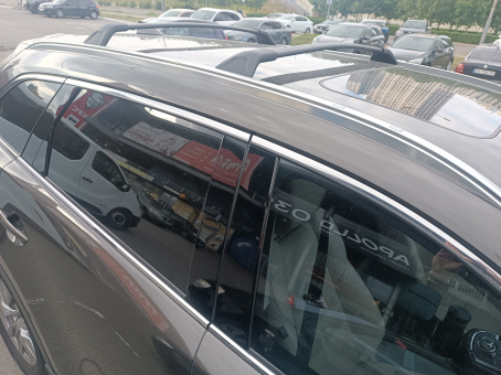 Багажник на интегрированные рейлинги Original OEM для Mazda CX-9 2016&rarr; Original OEM Black - фото 8