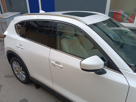 Рейлинги интегрированные Mazda CX-5 2017&rarr; Original OEM Silver - фото 4