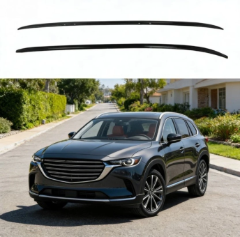 Рейлинги интегрированные Mazda CX-9 2017&rarr; Original OEM Black - фото 1