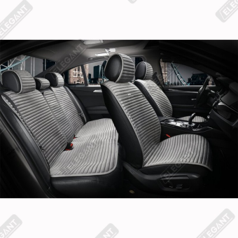 Накидки на автомобильные сиденья Elegant Maxi NAPOLI комплект, серые - фото 1