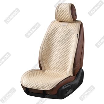 Накидки на автомобильные сиденья Elegant Maxi TRENTO комплект, бежевые - фото 2