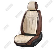 Накидки на автомобильные сиденья Elegant Plus ANCONA передние (2шт.) бежевые