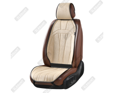 Накидки на автомобильные сиденья Elegant Plus ANCONA передние (2шт.) бежевые
