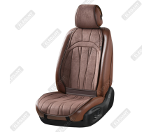 Накидки на автомобильные сиденья Elegant Plus ANCONA передние (2шт.) кофейные