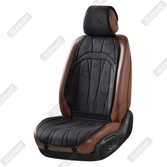 Накидки на автомобільні сидіння Elegant Plus ANCONA передні (2шт.) чорні - фото 1