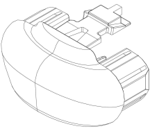 Заглушка поперечки 54598 (SmartRack XT 730402; 730404)