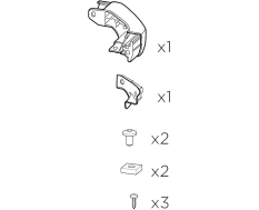 Кутник (задній лівий) + Гайки M8 та болти 54969 (Caprock Platform)