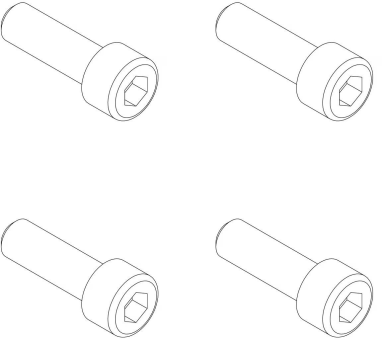 Гвинт бокового рейлінгу 54984 (Caprock Platform, Caprock Railing Kit) - фото 1