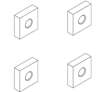 Гайка бокового рейлінгу 54985 (Caprock Platform, Caprock Railing Kit)