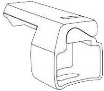 Переходник на прямоульные поперечины 52427 (SkiClick)