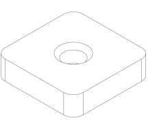 Гайка квадратна 34186 (Hullavator Pro)