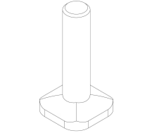 Т-Болт (1,5")(40 мм)(2 шт) 54641 (JawGrip)
