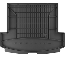 Резиновый коврик в багажник Frogum Pro-Line для Hyundai Santa Fe (mkV) 2024-> (сложенный 3 ряд)(багажник)