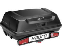 Бокс на фаркоп з кріпленням Hapro Boxer M (Hexagon Black) 37505 + Hapro Frame 37330
