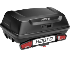 Бокс на фаркоп з кріпленням Hapro Boxer M (Hexagon Black) 37505 + Hapro Frame 37330