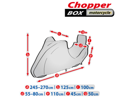 Чохол-тент для мотоцикла Kegel-Blazusiak Basic Garage Motorcycle Chopper Box - фото 2