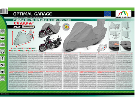 Чохол-тент для мотоцикла Kegel-Blazusiak Basic Garage Motorcycle Chopper Box - фото 6