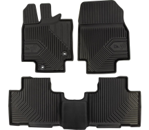 Резиновые коврики Frogum №77 для Toyota Highlander (mkIV) 2019→ (1-2 ряд)