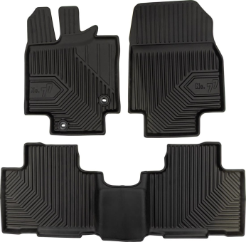 Гумові килимки Frogum №77 для Toyota Highlander (mkIV) 2019&rarr; (1-2 ряд) - фото 1