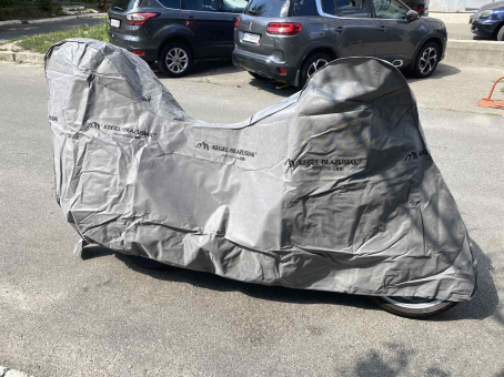 Чехол &ndash;тент для мотоцикла с кофром Kegel  Basic Garage Motorcycle L Box - фото 21