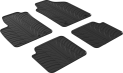 Резиновые коврики Gledring для Fiat 500 (mkI) 2013&rarr; (4 клипсы) (GR 0148) - фото 1