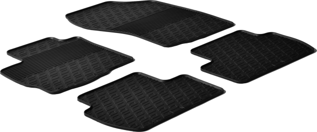 Гумові килимки Gledring для Mitsubishi Outlander (mkII) 2006-2013; Peugeot 4007 (mkI) 2007-2012; Citroen C-Crosser (mkI) 2007-2012 (GR 0155) - фото 1