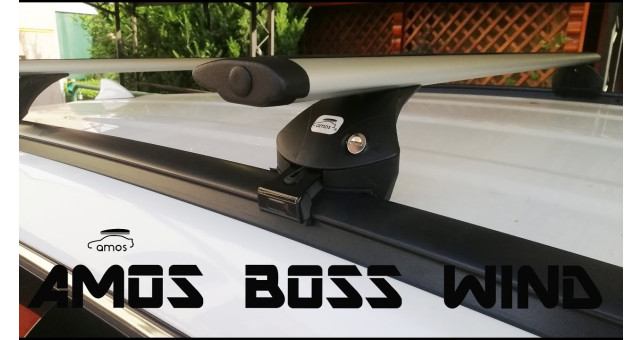 Багажник на автомобиль с интегрированными рейлингами Amos Boss Wind 120 - фото 1