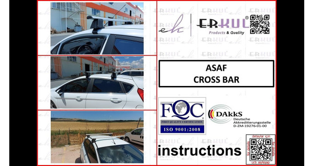 Перемычки на гладкую крышу Erkul Asaf - фото 3