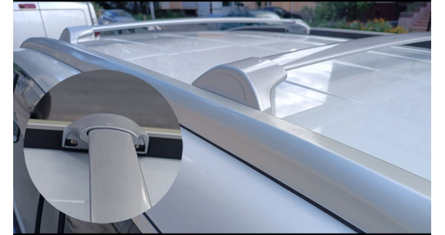 Багажник на интегрированные рейлинги Acura MDX 2015&rarr; Original OEM Black - фото 1