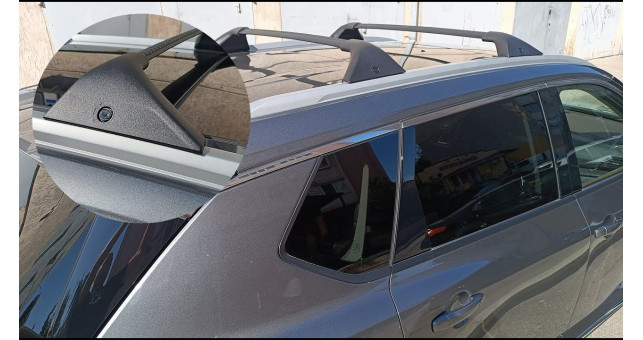 Багажник на інтегровані рейлінги Nissan X-Trail T33\Rogue 2020&rarr; Original OEM Black - фото 1